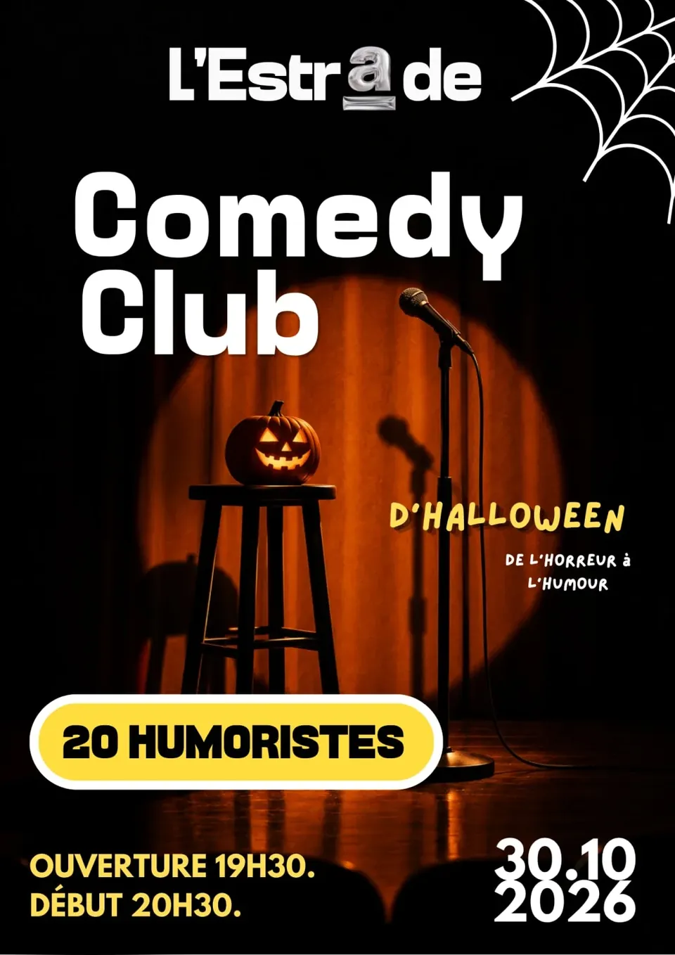Comedy Club Halloween : 20 humoristes bordelais à L’Estrade
